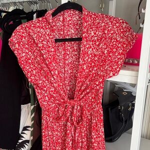 Red Floral Dress